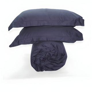 400TC Cotton Sateen Solid Duvet Cover Set