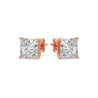 Princess Cut Diamond Stud Earring