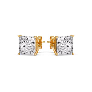 Princess Cut Diamond Stud Earring