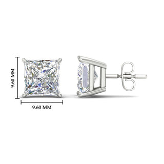 Princess Cut Diamond Stud Earring