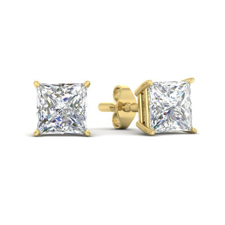 Princess Cut Diamond Stud Earring