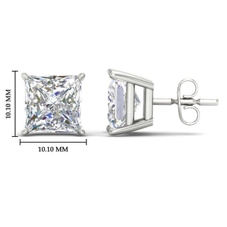Princess Cut Diamond Stud Earring