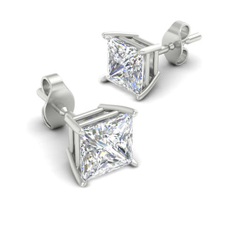 Princess Cut Diamond Stud Earring