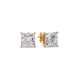 Princess Cut Diamond Stud Earring