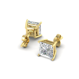 Princess Cut Diamond Stud Earring
