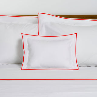 400TC Embroidery Cotton Sateen Solid Duvet Cover Set