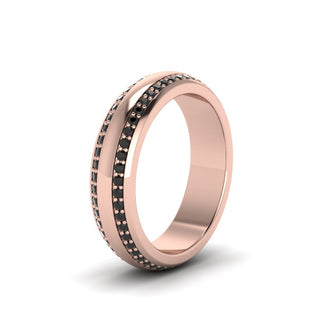 Beveled Edge Matte Eternity | Engagement Ring