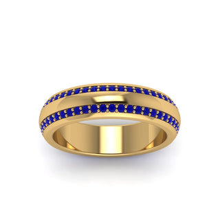 Beveled Edge Matte Eternity | Engagement Ring