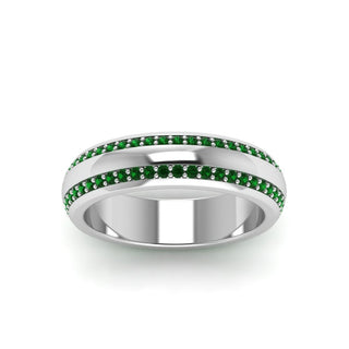 Beveled Edge Matte Eternity | Engagement Ring