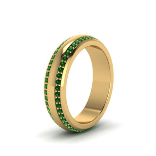 Beveled Edge Matte Eternity | Engagement Ring