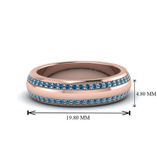 Beveled Edge Matte Eternity | Engagement Ring