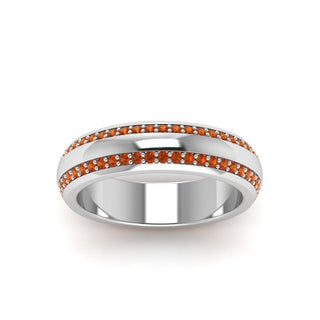 Beveled Edge Matte Eternity | Engagement Ring