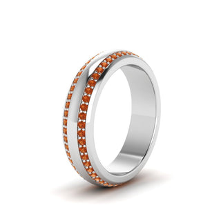 Beveled Edge Matte Eternity | Engagement Ring