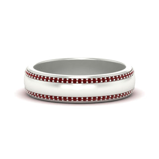 Beveled Edge Matte Eternity | Engagement Ring - MENAGERIE Intimates MENS Lingerie