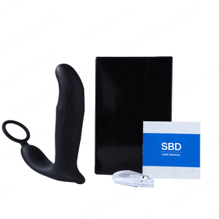 SBD|Thrusting & Vibrating Anal Vibrator Butt Plug with Cock Ring - MENAGERIE Intimates MENS Lingerie
