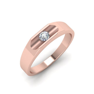 Half Bezel Solitaire | Diamond Ring