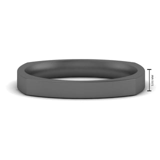 Square Wedding Band | 4 mm - MENAGERIE Intimates MENS Lingerie