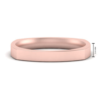 Square Wedding Band | 4 mm - MENAGERIE Intimates MENS Lingerie