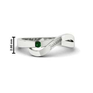 Swirl Love Mens Wedding Ring