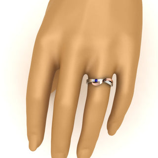 Swirl Love Mens Wedding Ring