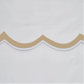400TC Applique Scalloped Embroidery Cotton Duvet Cover Set