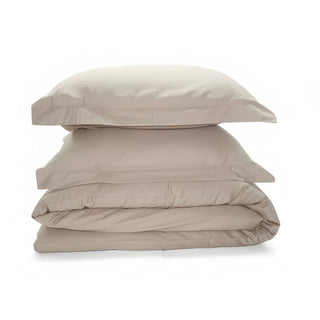 400TC Cotton Sateen Solid Duvet Cover Set