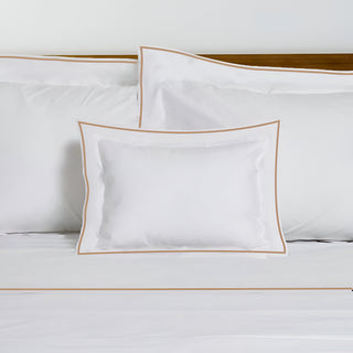 400TC Embroidery Cotton Sateen Solid Duvet Cover Set