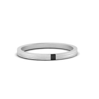 Thin Princess Cut Mens Band Ring - MENAGERIE Intimates MENS Lingerie