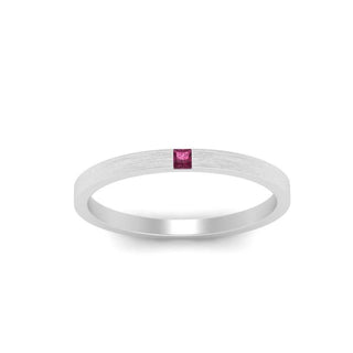 Thin Princess Cut Mens Band Ring - MENAGERIE Intimates MENS Lingerie
