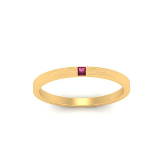 Thin Princess Cut Mens Band Ring - MENAGERIE Intimates MENS Lingerie