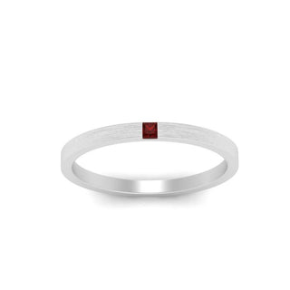 Thin Princess Cut Mens Band Ring - MENAGERIE Intimates MENS Lingerie
