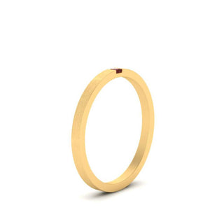 Thin Princess Cut Mens Band Ring - MENAGERIE Intimates MENS Lingerie