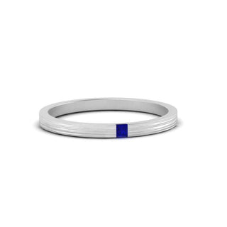 Thin Princess Cut Mens Band Ring - MENAGERIE Intimates MENS Lingerie