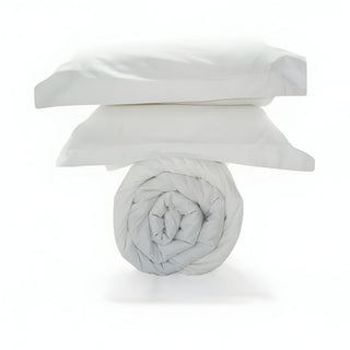 300TC Sateen Solid Organic Cotton Duvet Cover Set