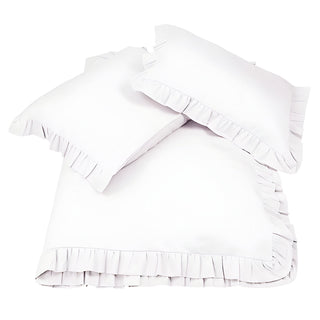 400TC Cotton Sateen Ruffle Duvet Cover Set