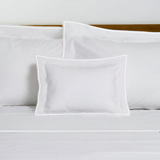 400TC Embroidery Cotton Sateen Solid Duvet Cover Set