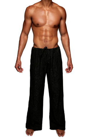 DRAWSTRING PANT in LACE KNIT - MENAGERIÉ Intimates