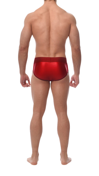 HIP BRIEF | RED | Rose Signature Edition - MENAGERIE Intimates MENS Lingerie