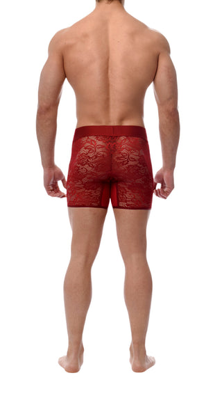 BOXER BRIEF | RED | Rose Signature Edition - MENAGERIE Intimates MENS Lingerie