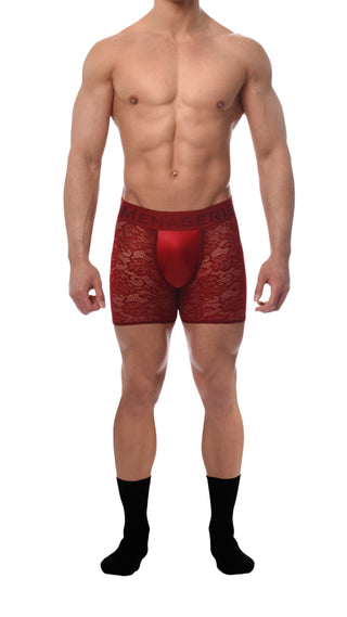 BOXER BRIEF | RED | Rose Signature Edition - MENAGERIE Intimates MENS Lingerie