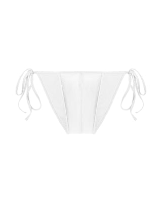 SIDE TIE BIKINI in WHITE | SWIMWEAR by MENAGERIE - MENAGERIE Intimates MENS Lingerie